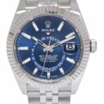 NEW Rolex Sky-Dweller 18k WG/Steel Blue Dial 42mm Jubilee Watch B/P '24 336934