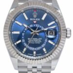 NEW Rolex Sky-Dweller 18k WG/Steel Blue Dial 42mm Jubilee Watch B/P '24 336934