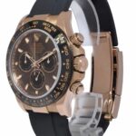 Rolex Daytona 18k Rose Gold / Ceramic Chocolate Oysterflex Watch B/P '21 116515