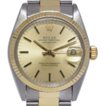 Rolex Datejust 14k Yellow Gold/Steel Champagne Dial 31mm Watch +Papers '79 6827