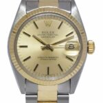 Rolex Datejust 14k Yellow Gold/Steel Champagne Dial 31mm Watch +Papers '79 6827