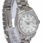 Rolex Datejust President 18k White Gold Jubilee Diamond 26mm Watch Z 179159