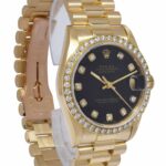 Rolex Datejust President 18k Yellow Gold Diamond Dial/Bezel 31mm Watch '85 68288