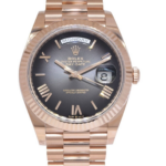 NEW Rolex Day-Date 40 President 18k Rose Gold Slate Ombre Watch B/P '24 228235