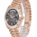 NEW Rolex Day-Date 40 President 18k Rose Gold Slate Ombre Watch B/P '24 228235