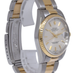 Rolex Datejust 18k Yellow Gold/Steel Silver Dial Mens 36mm Oyster Watch P 16233