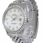 Rolex Datejust Steel MOP Diamond Dial/Bezel 36mm Watch '78 16014