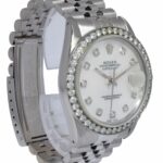 Rolex Datejust Steel MOP Diamond Dial/Bezel 36mm Watch '78 16014