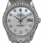 Rolex Datejust Steel MOP Diamond Dial/Bezel 36mm Watch '78 16014