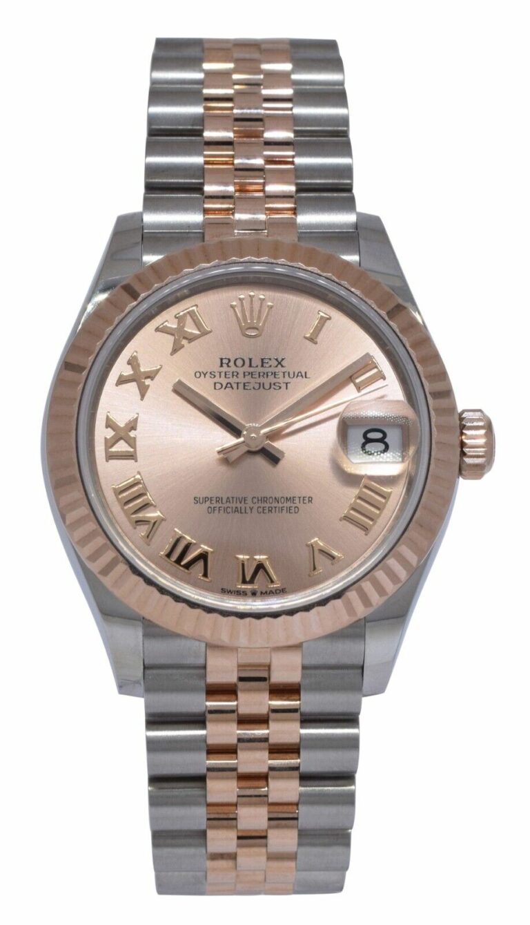 Rolex Datejust 31 18k Rose Gold/Steel Ladies Jubilee Watch +Card '23 278271