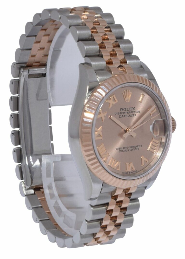 Rolex Datejust 31 18k Rose Gold/Steel Ladies Jubilee Watch +Card '23 278271