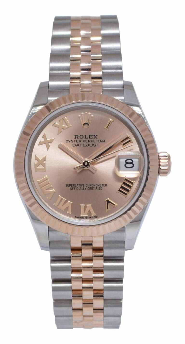 Rolex Datejust 31 18k Rose Gold/Steel Ladies Jubilee Watch +Card '23 278271