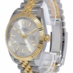 Rolex Datejust 41 18k Yellow Gold/Steel Silver Dial Jubilee Watch +Card 126333