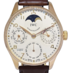 IWC Portuguese 5022 Perpetual Calendar Moon 18k Rose Gold 42mm Watch IW502213