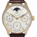 IWC Portuguese 5022 Perpetual Calendar Moon 18k Rose Gold 42mm Watch IW502213