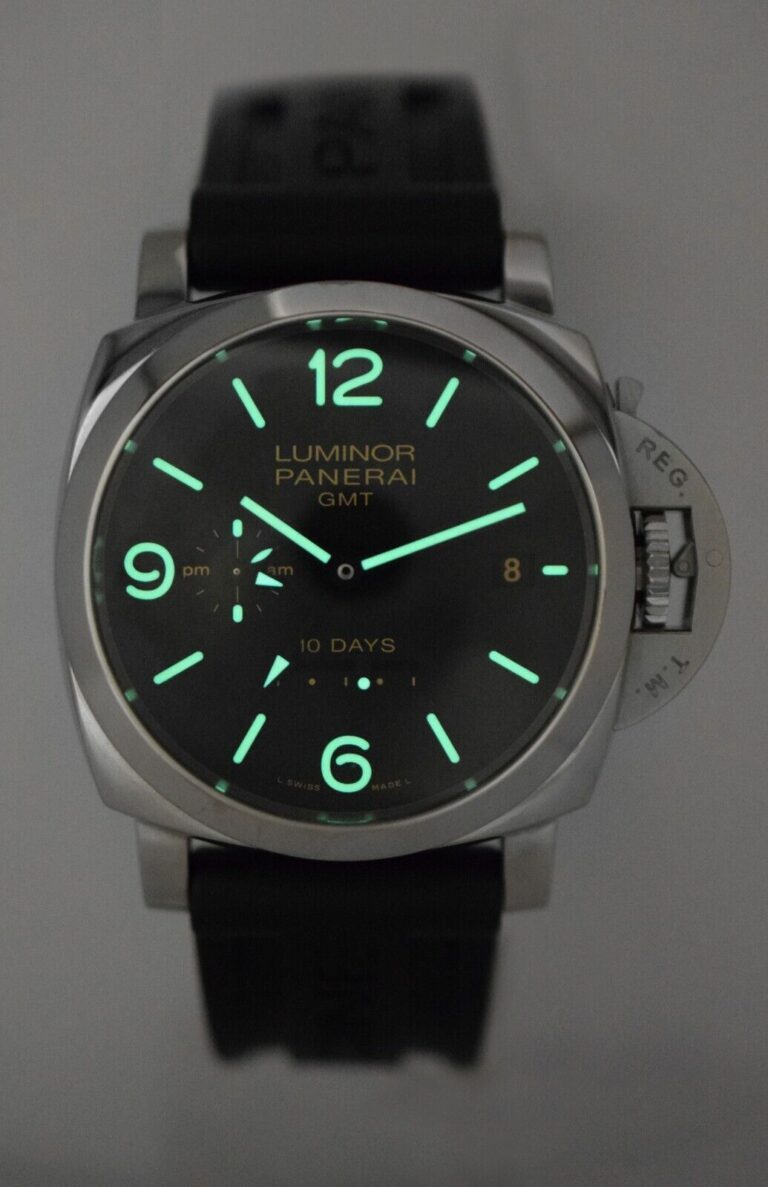 Panerai Luminor GMT PAM 533 Steel 10 Days Power Reserve 44mm Watch B/P PAM00533